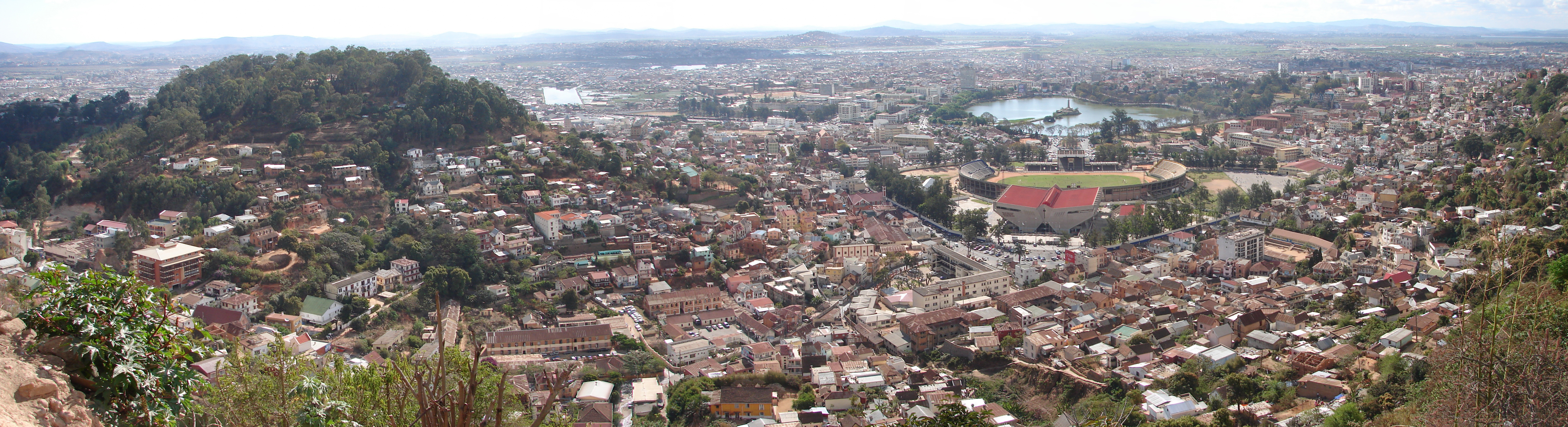 Panorama d’Antananarivo pour visualiser les quartiers où séjourner