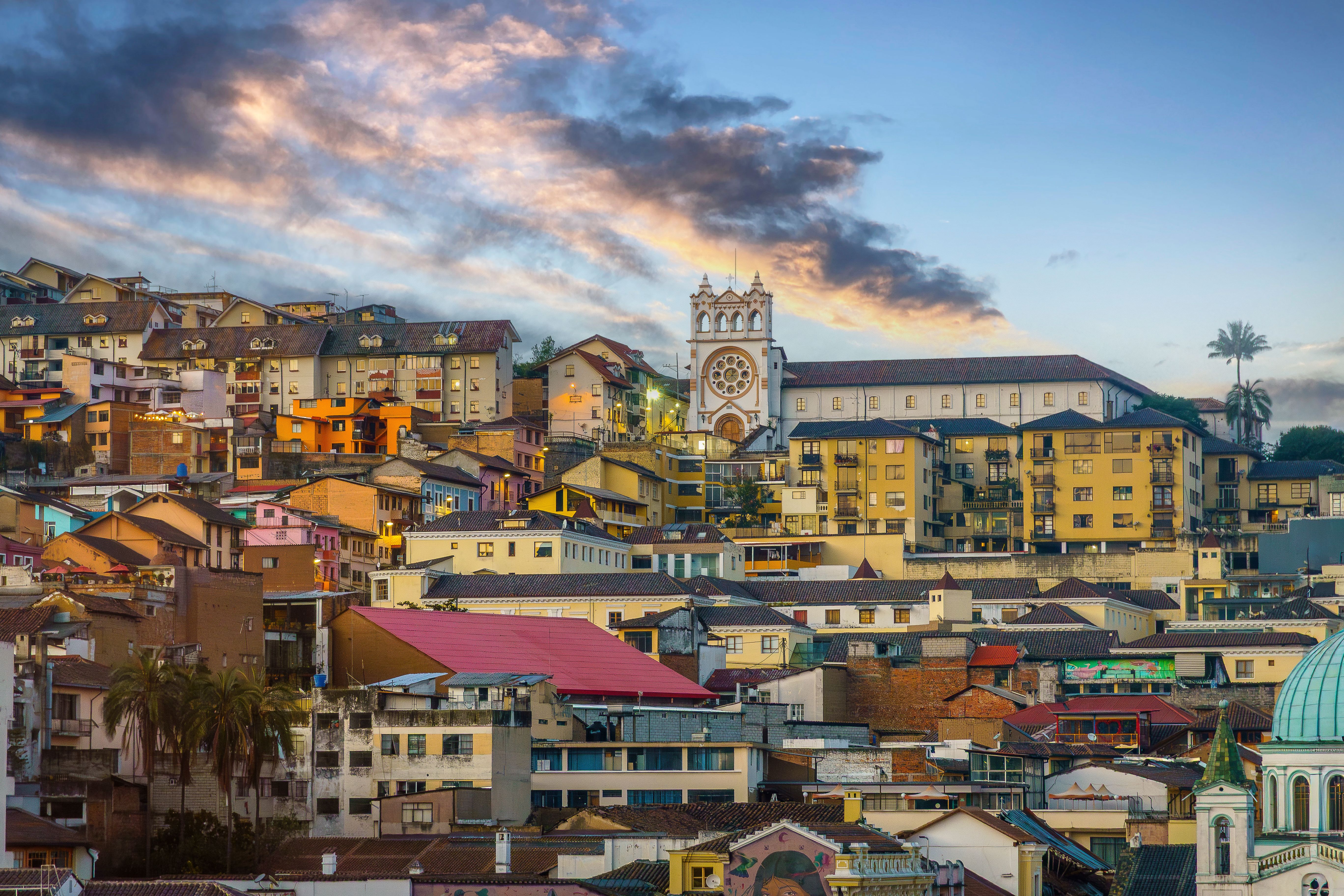 Toits d’Antananarivo au coucher du jour