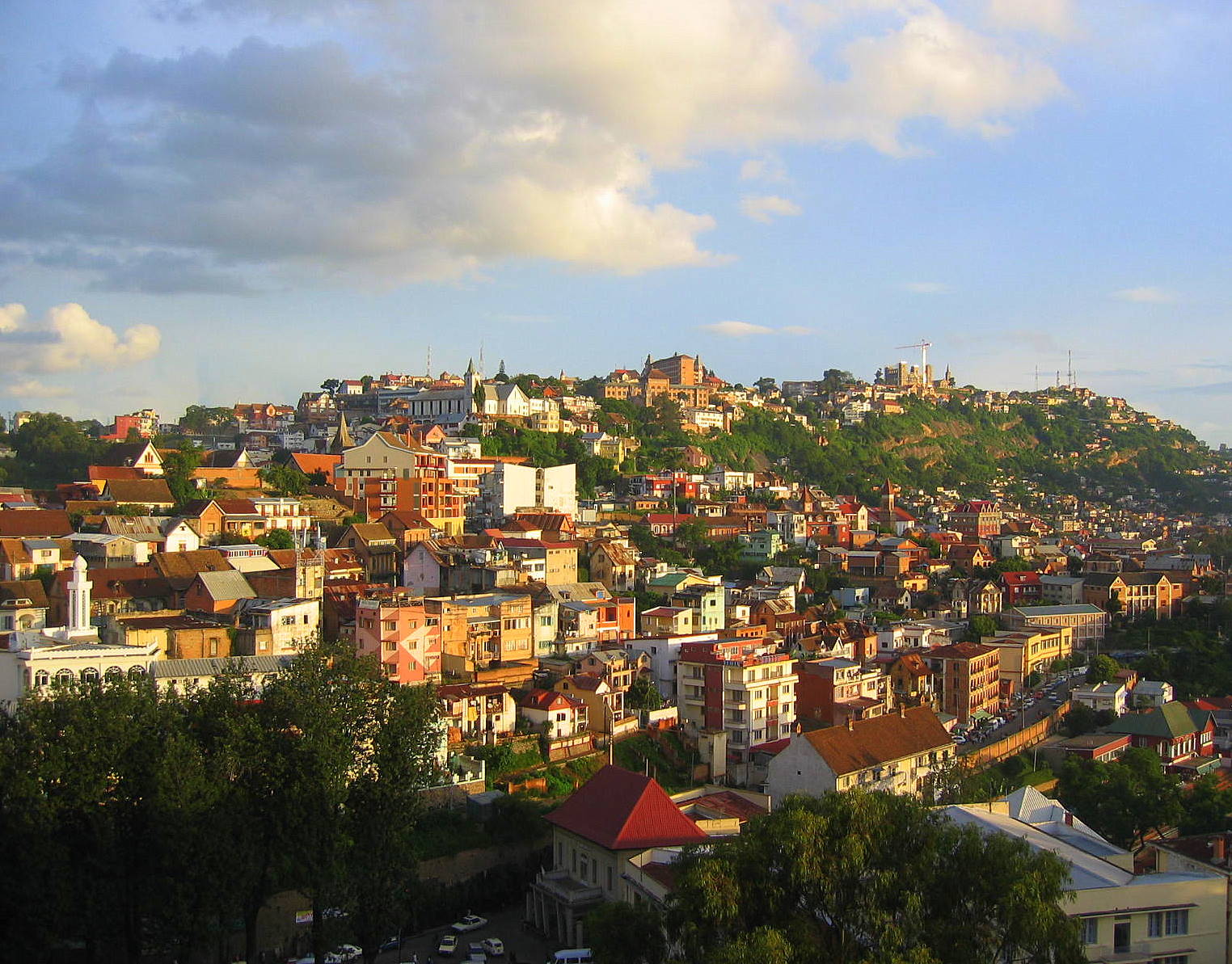 Vue sur les hauteurs d’Antananarivo