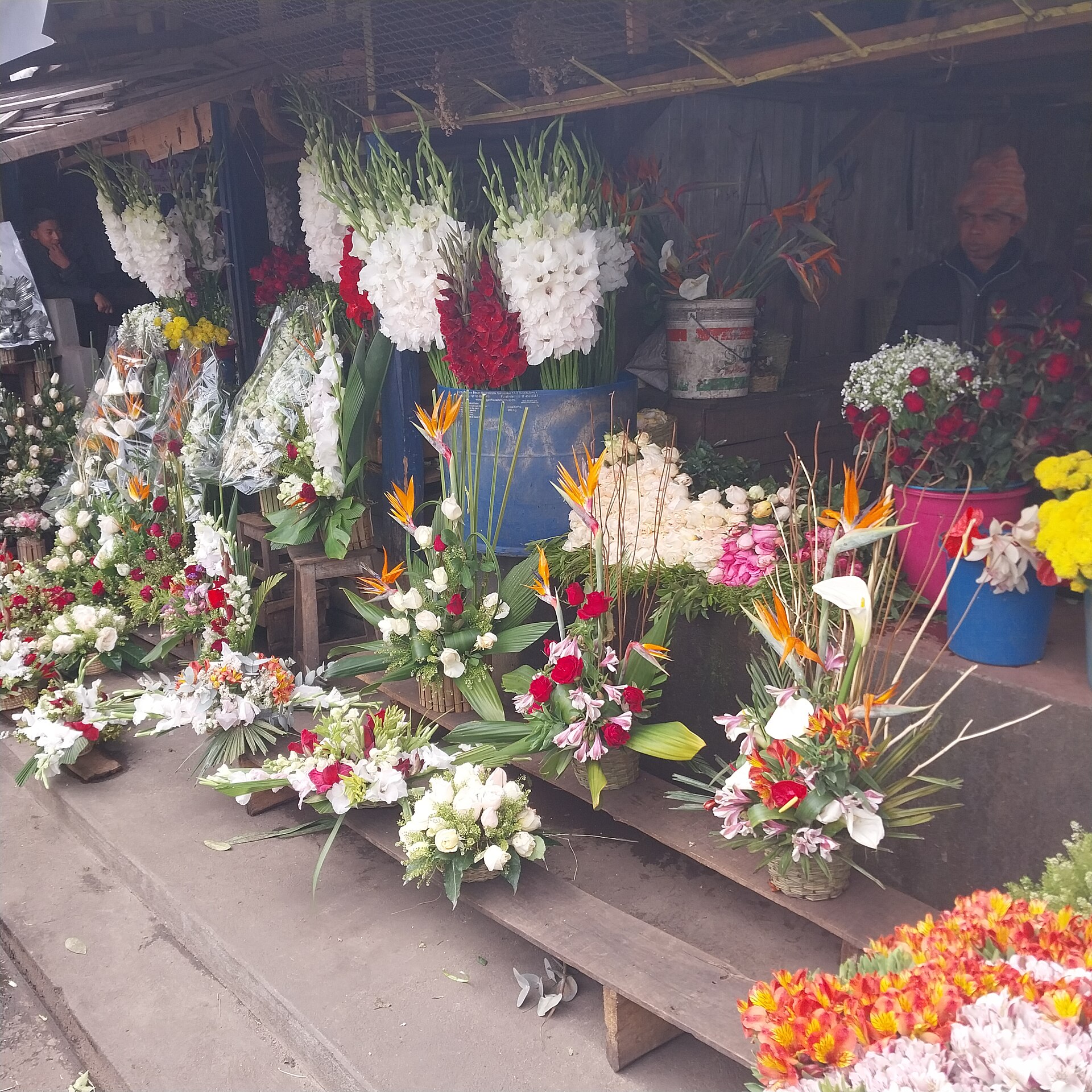 Marché aux fleurs à Antananarivo